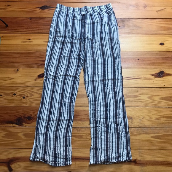 Three Dots Striped Cotton Pants, EUC, M - Picture 11 of 12